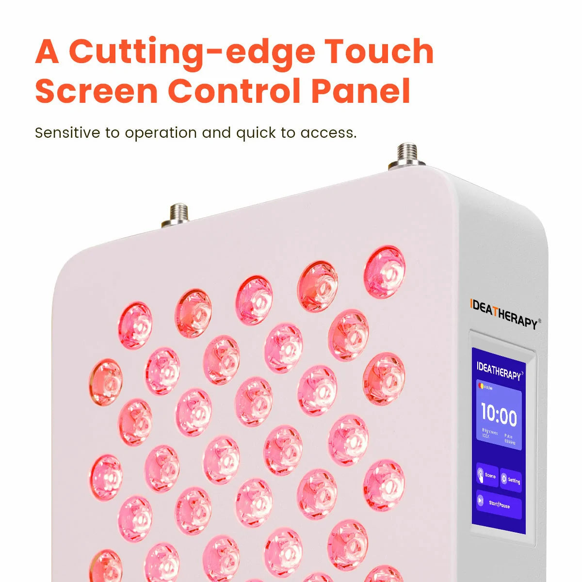 VersoLight Facet desktop panel, angled view